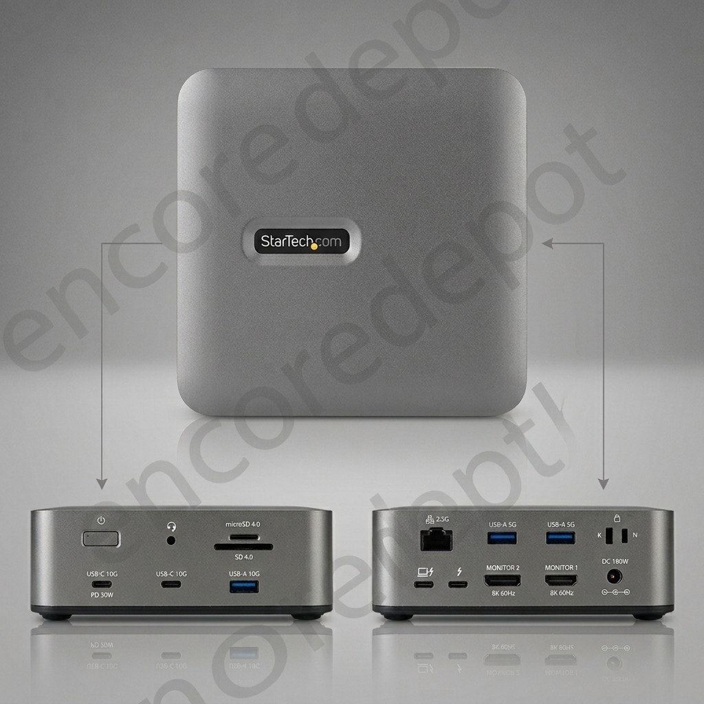 StarTech Thunderbolt 5 / USB4 Triple Display Docking Station - 140W PD NIB