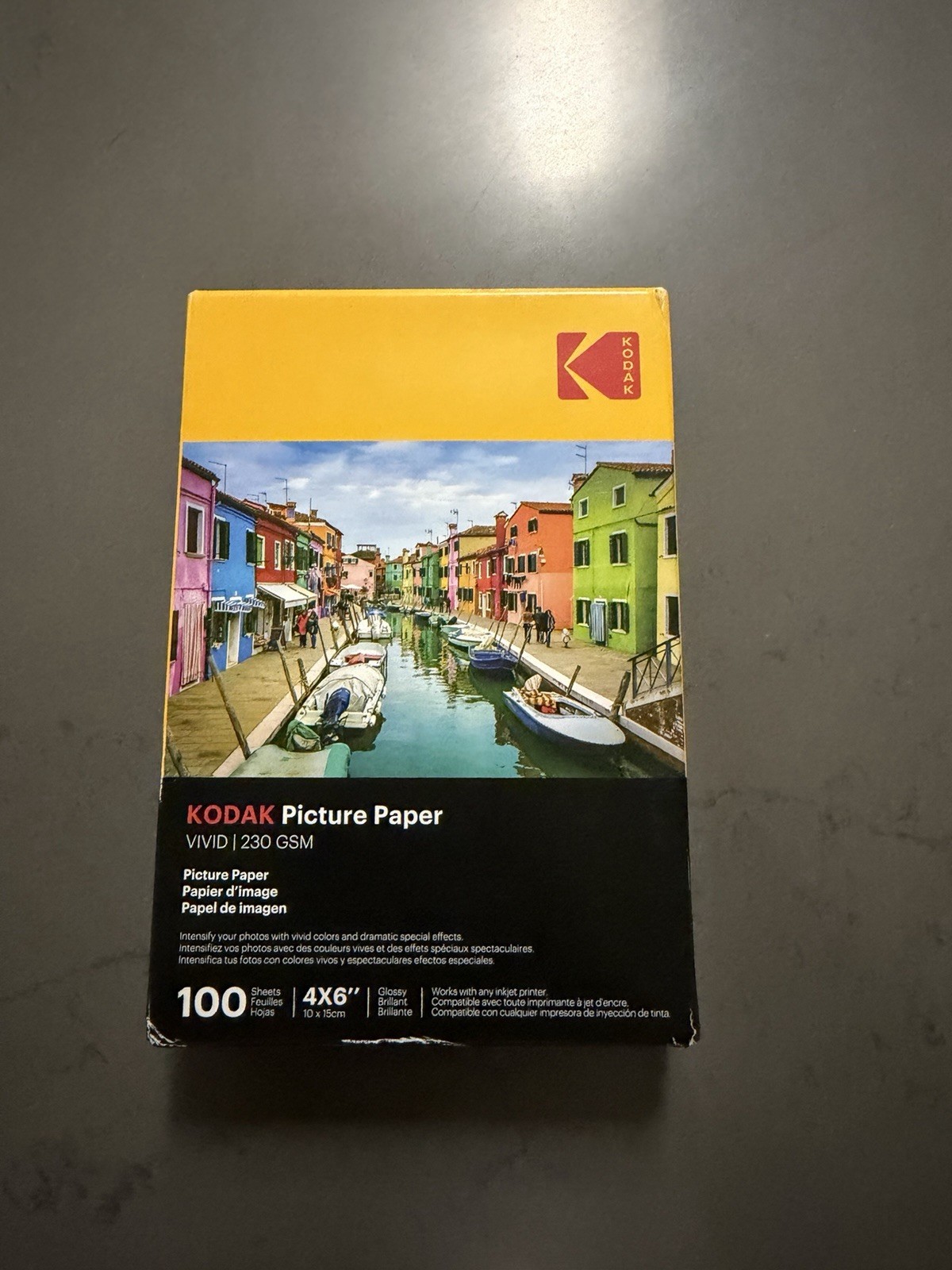 Kodak Vivid 4x6 Picture Photo Paper #3510-782. 100 Sheets Inkjet Printers NEW