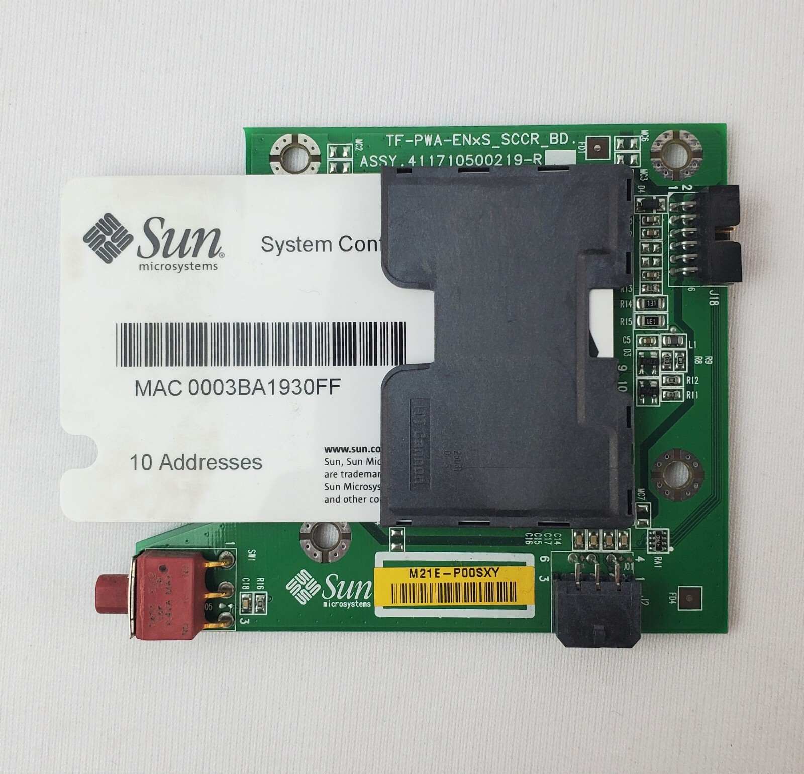 Sun Microsystems 371-0838-01 Configuration Card Reader