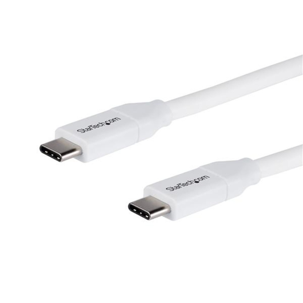 StarTech USB2C5C4MW Startech Cb 13Ft Usb-C To Cable W 5A Pd M Usb2.0 White