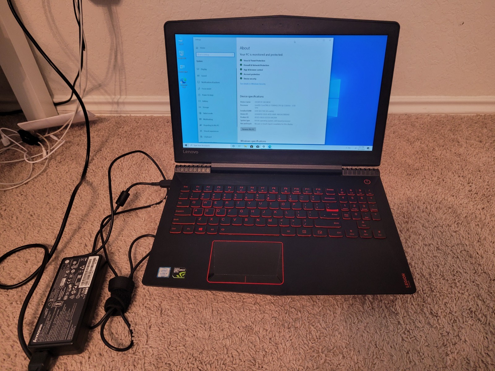 Lenovo Legion y520-15ikbn i5 7300HQ 2.5 GHz 1TB 8GB GeForce GTX 1050
