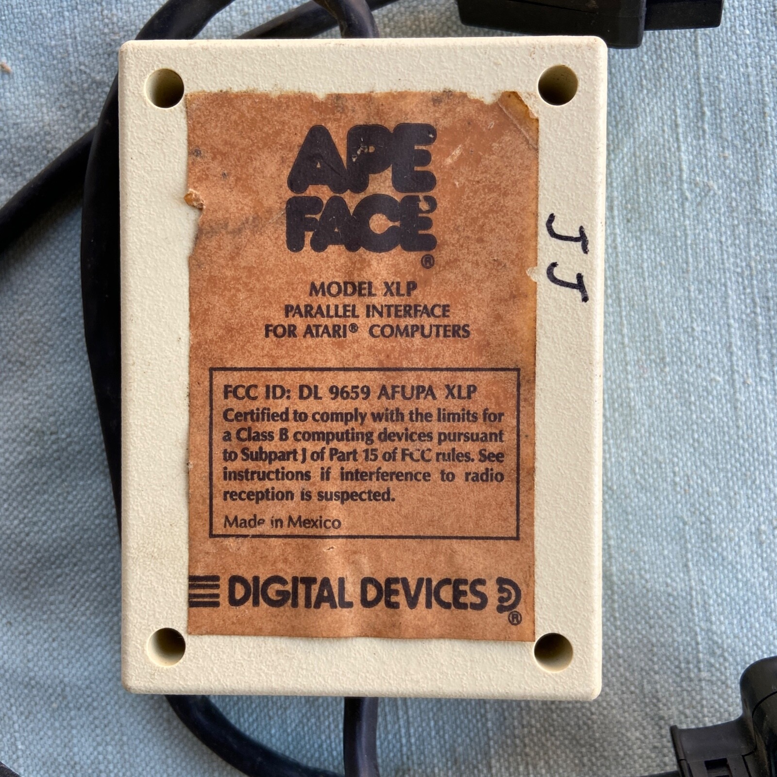 Atari 400 800 Ape Face Model XLP Parallel Interface Digital Devices Vintage