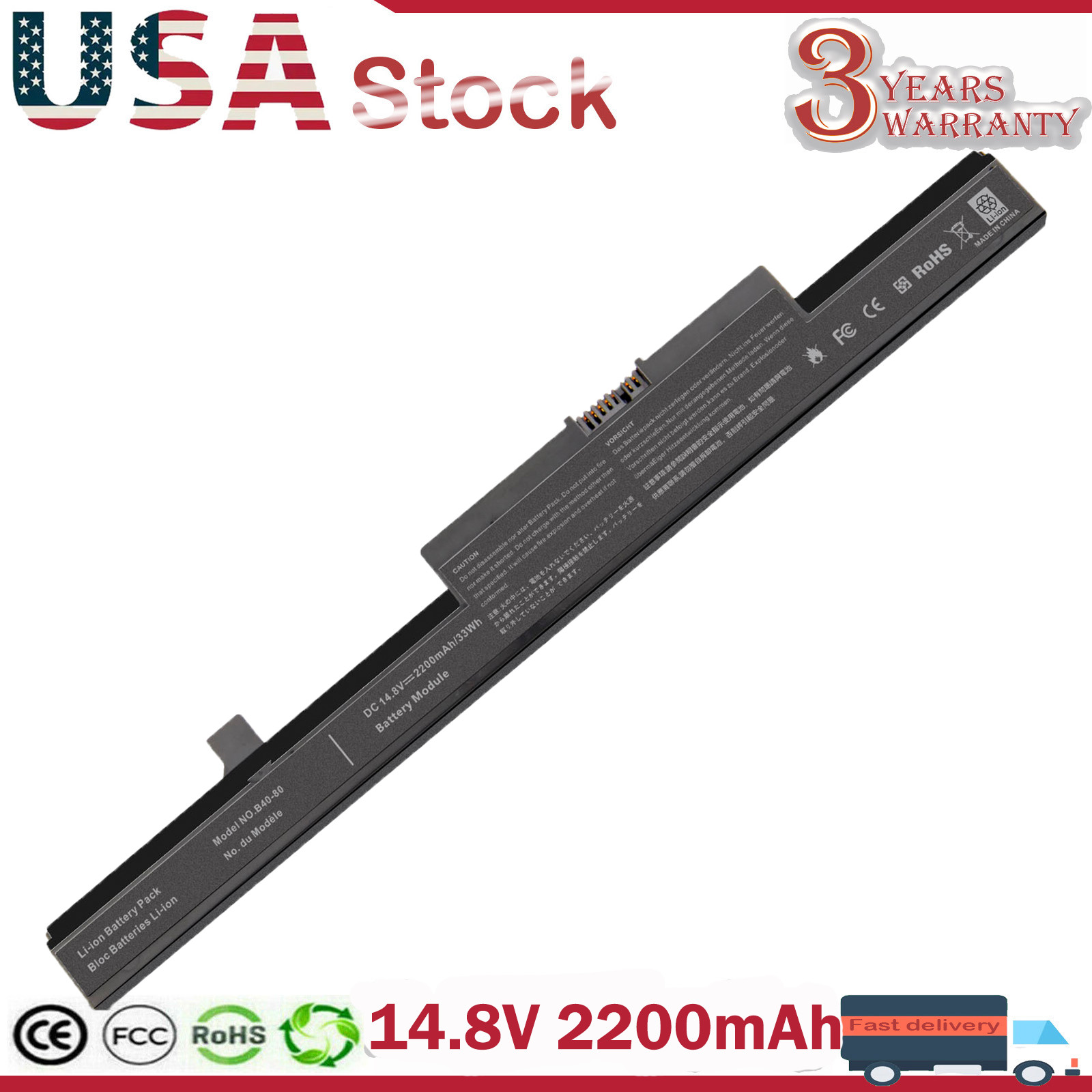 Battery for Lenovo IdeaPad B40-30 B40-80 B50-30 B50-45 B50-70 B50-80 L13M4A01 
