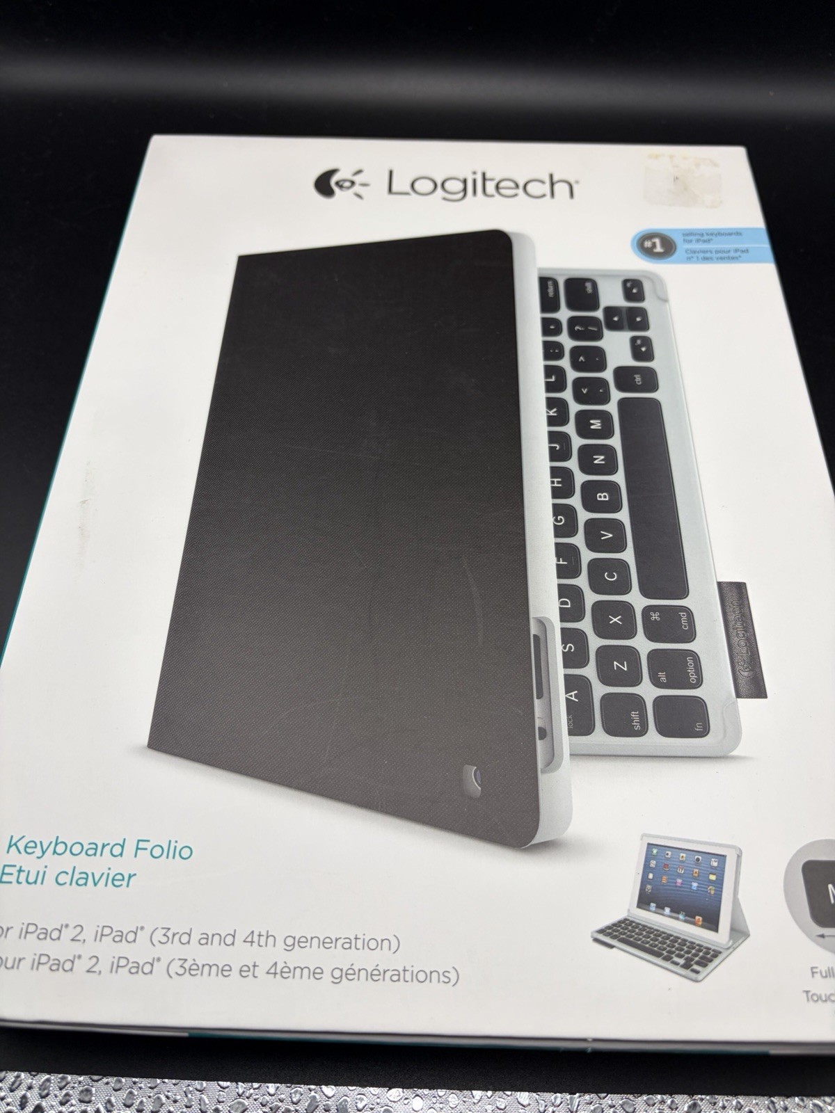 Logitech Keyboard Folio Bluetooth Case iPad 2 3rd 4th Gen White
