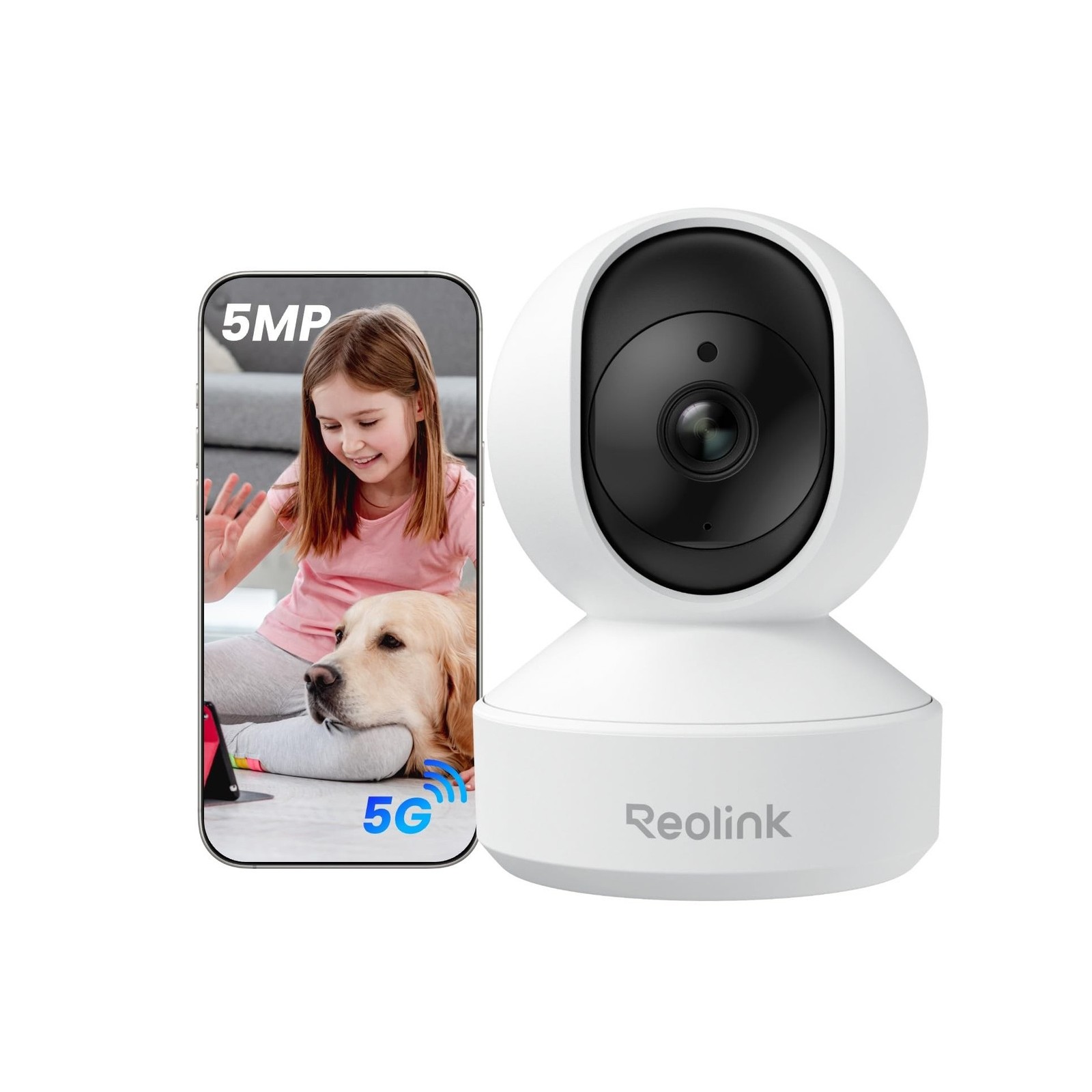 REOLINK E1 Pro 3K Dual-Band Wi-Fi Indoor Camera for Baby & Pet Monitoring