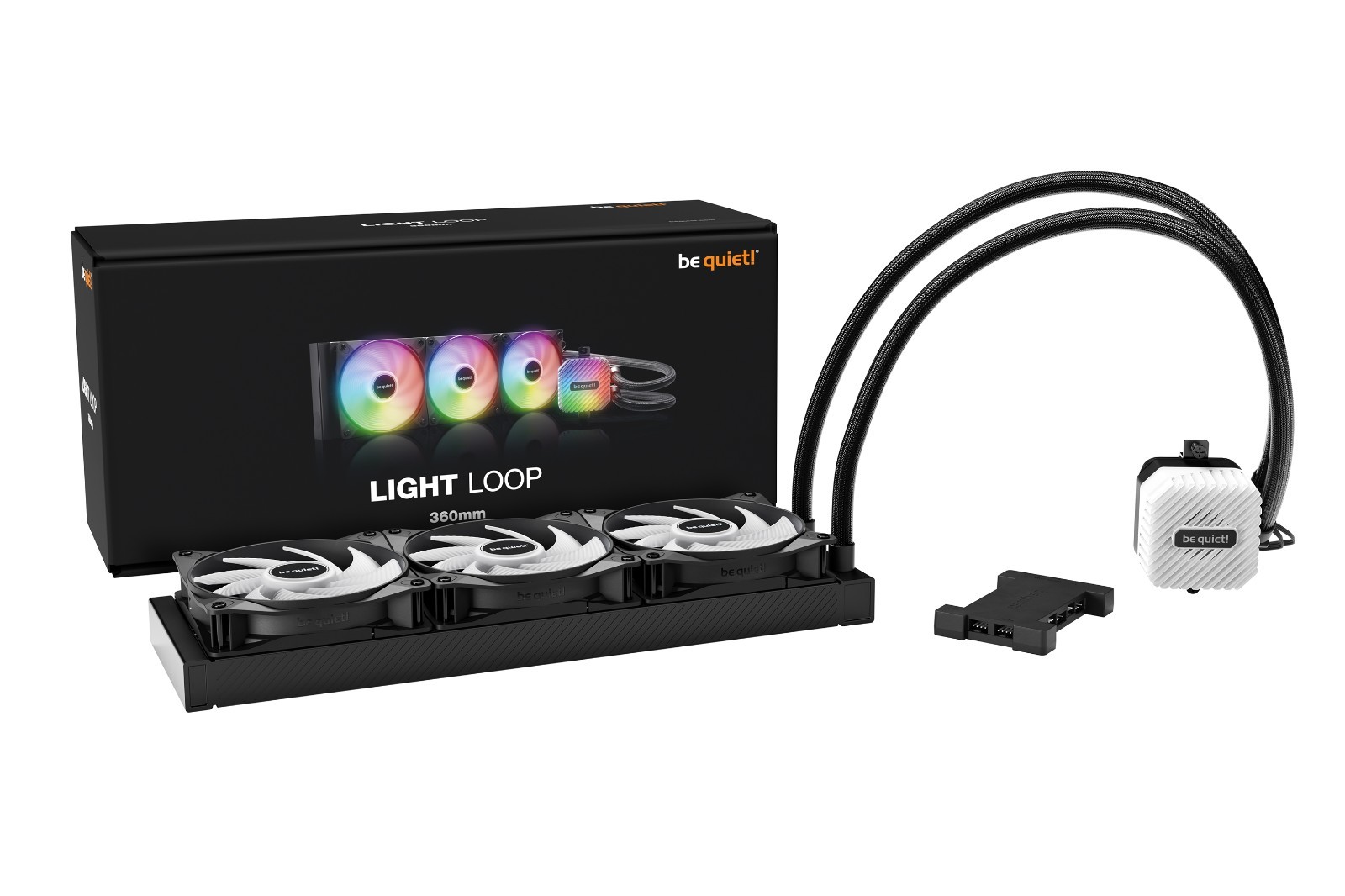 Be Quiet Light Loop 360mm Black CPU liquid cooler ARGB super cool *NEW*