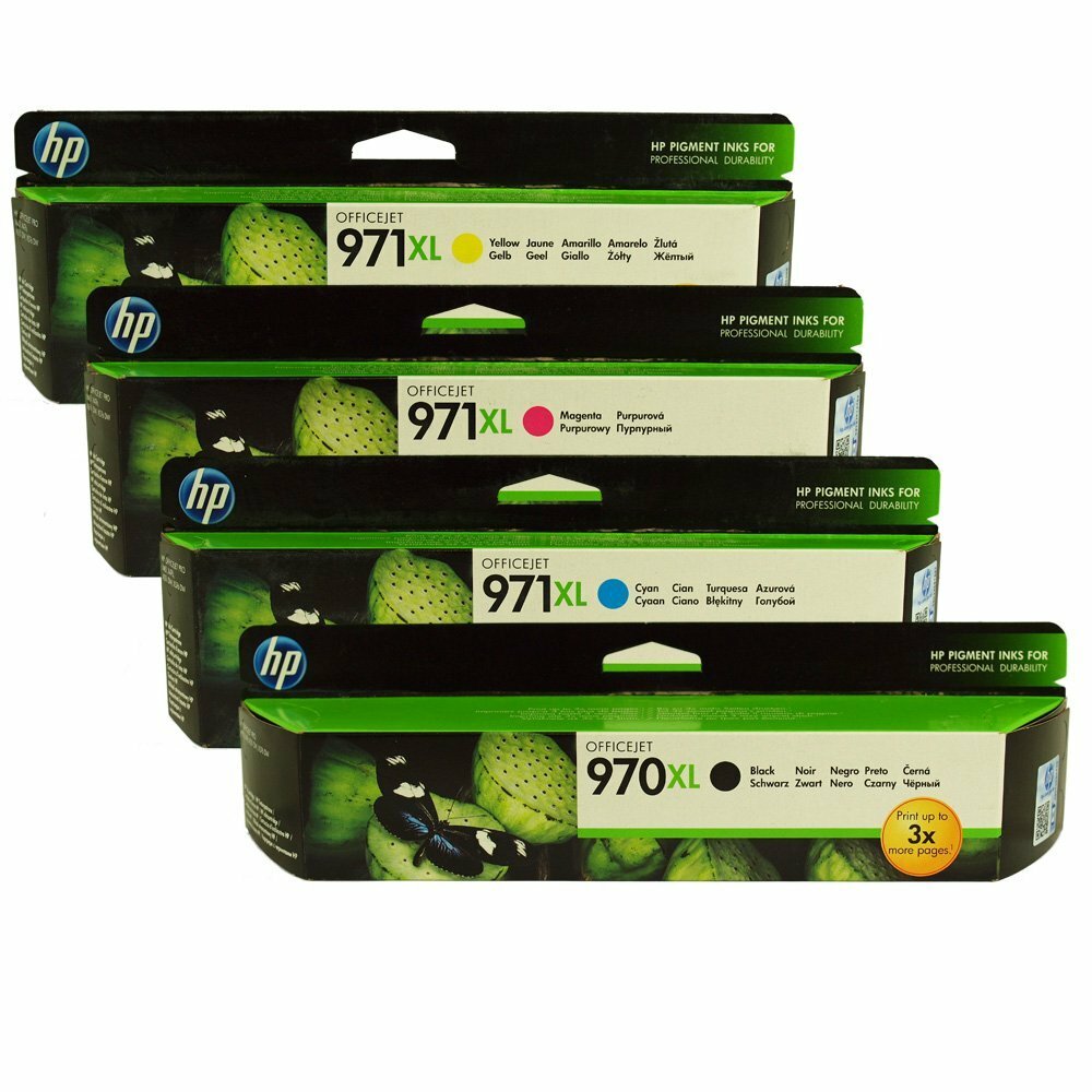 Genuine HP 970XL Black 971XL Color CN627AM CN626AM CN628AM CN625A No Retail Box