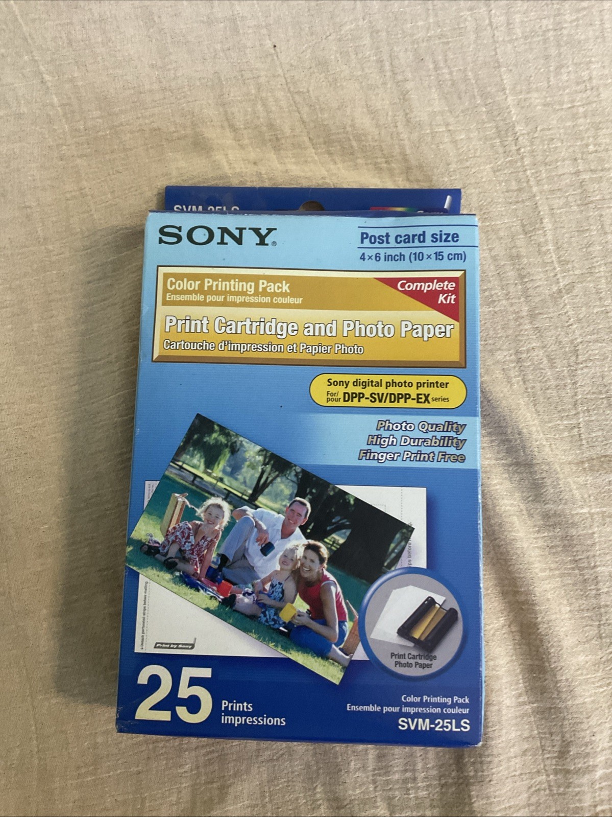 Sony SVM-25LS Print Cartridge And Photo Paper With 25 Prints F2