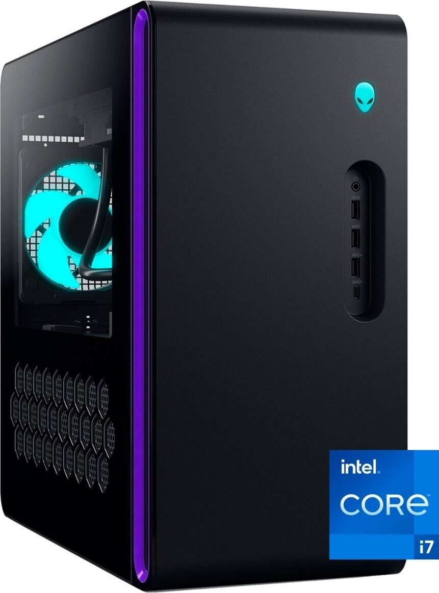 Alienware AURORA R16 Desktop PC Intel i7 & 1TB SSD & 4060Ti - Basalt Black - NEW
