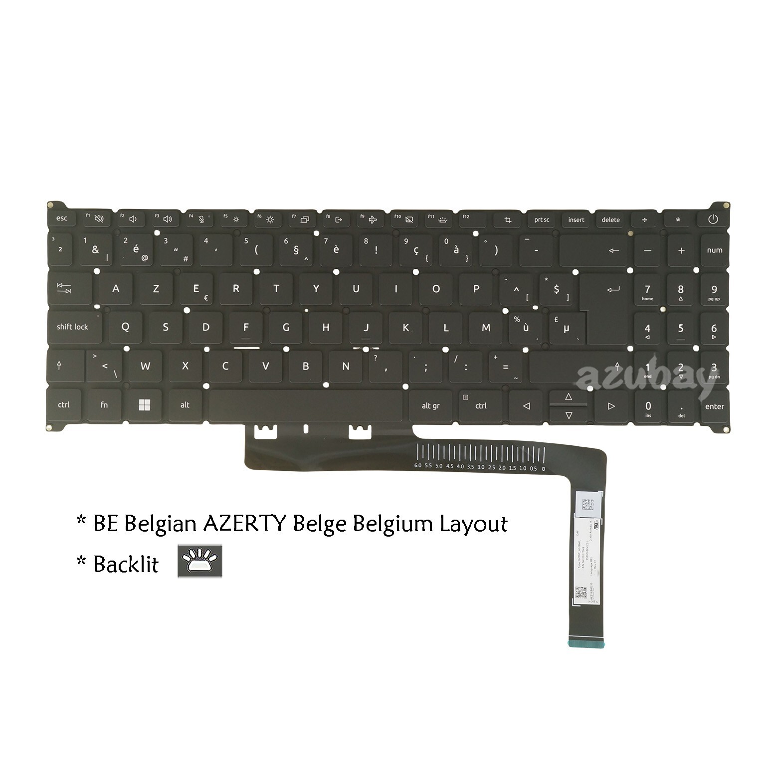Belgian Laptop Keyboard for Acer Travelmate P215-54 P216-51 P216-51G P216-51-TCO