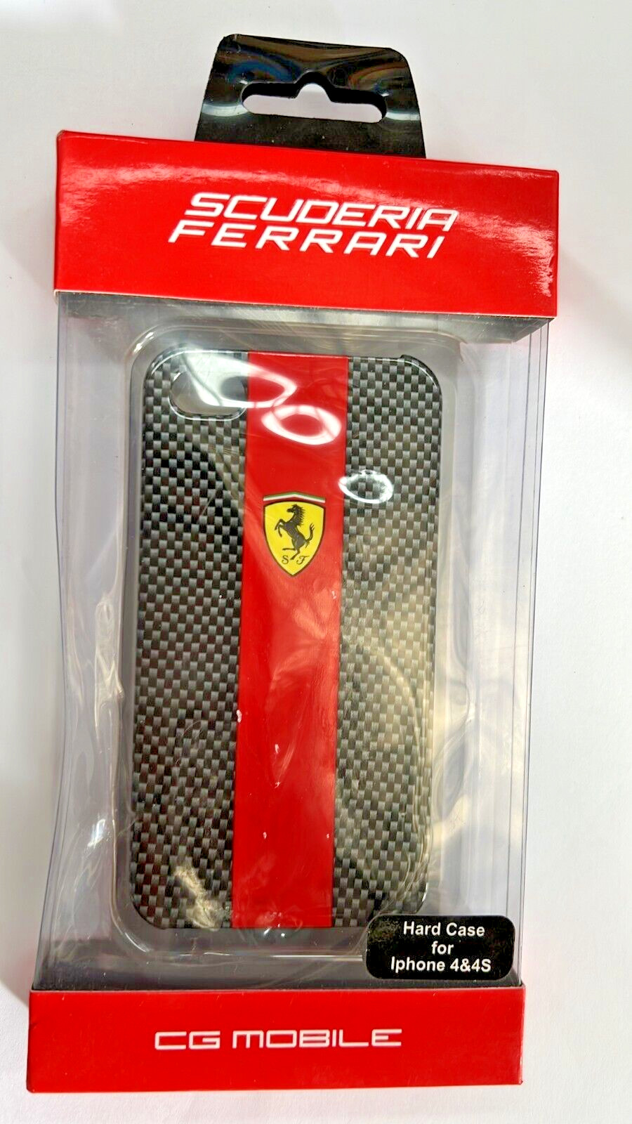 Ferrari CG MOBILE - REAL LEATHER CASE WITH FLAP FOR I PHONE 4 & 4S
