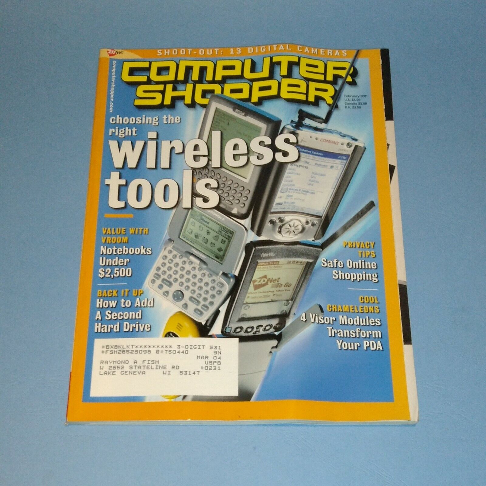 Vintage Computer Shopper Magazine 2001 IBM NOKIA DELL GATEWAY INTEL AMD GUI HDD