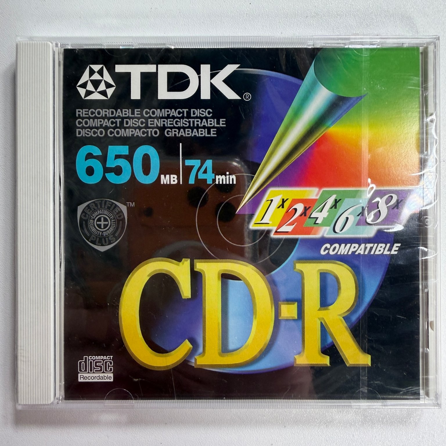 TDK Cd-r 650MB 74min 8× Compatible Single Disc Jewel Case CD-R74