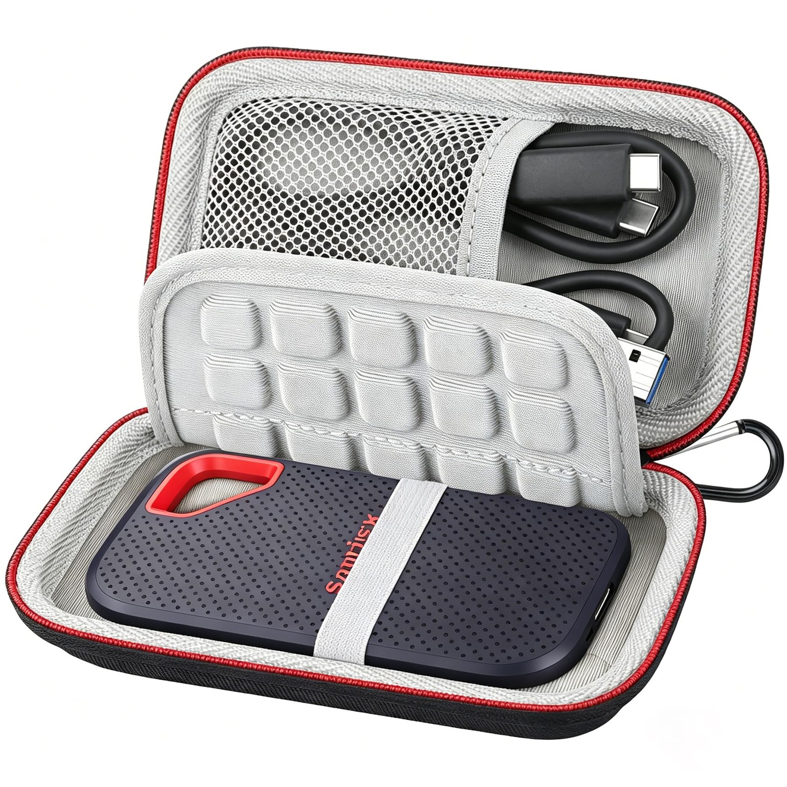 Hard Carrying Case for SANDISK Extreme Portable SSD (New/Old Model) External ...
