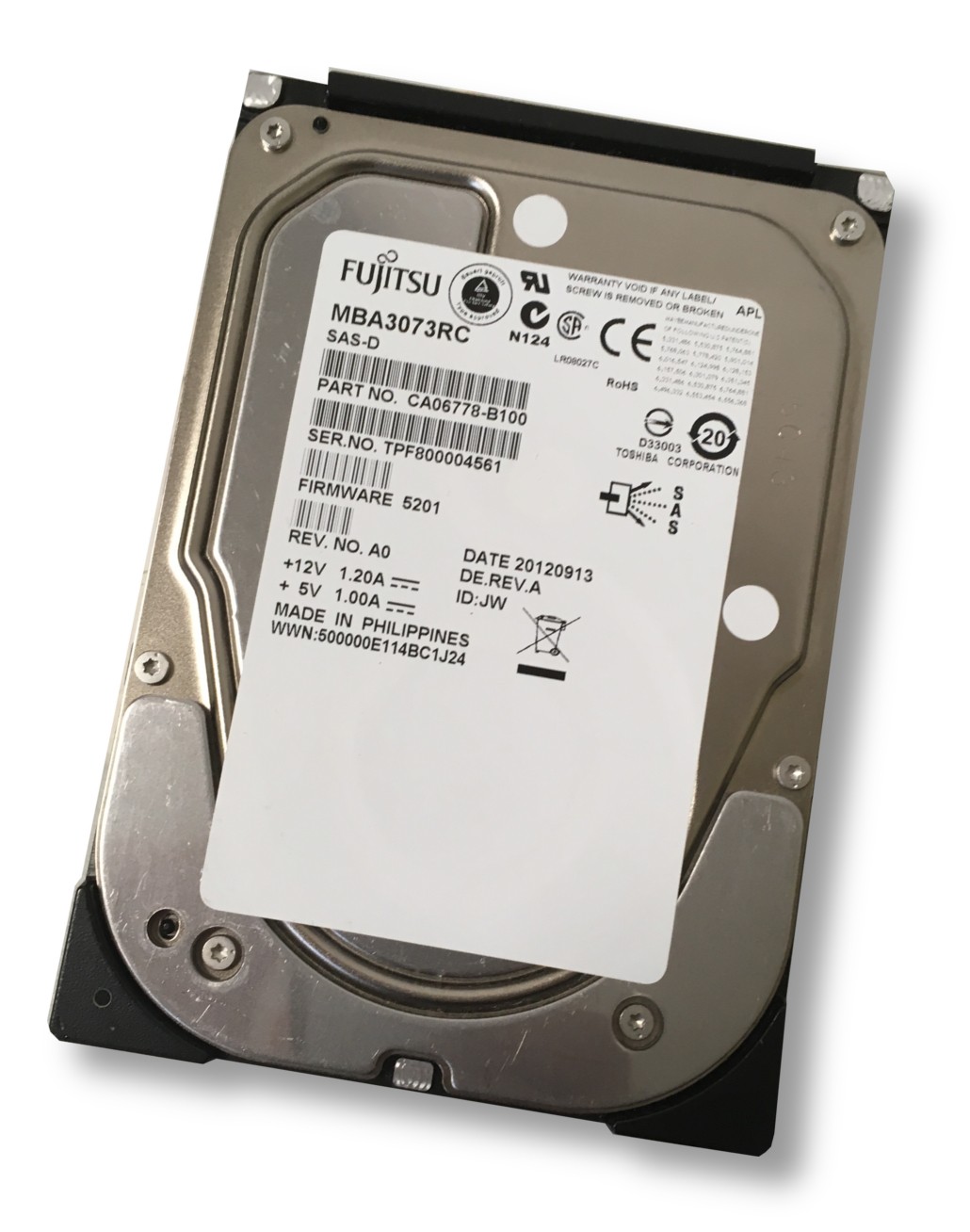 Fujitsu Enterprise MBA3073RC 73GB