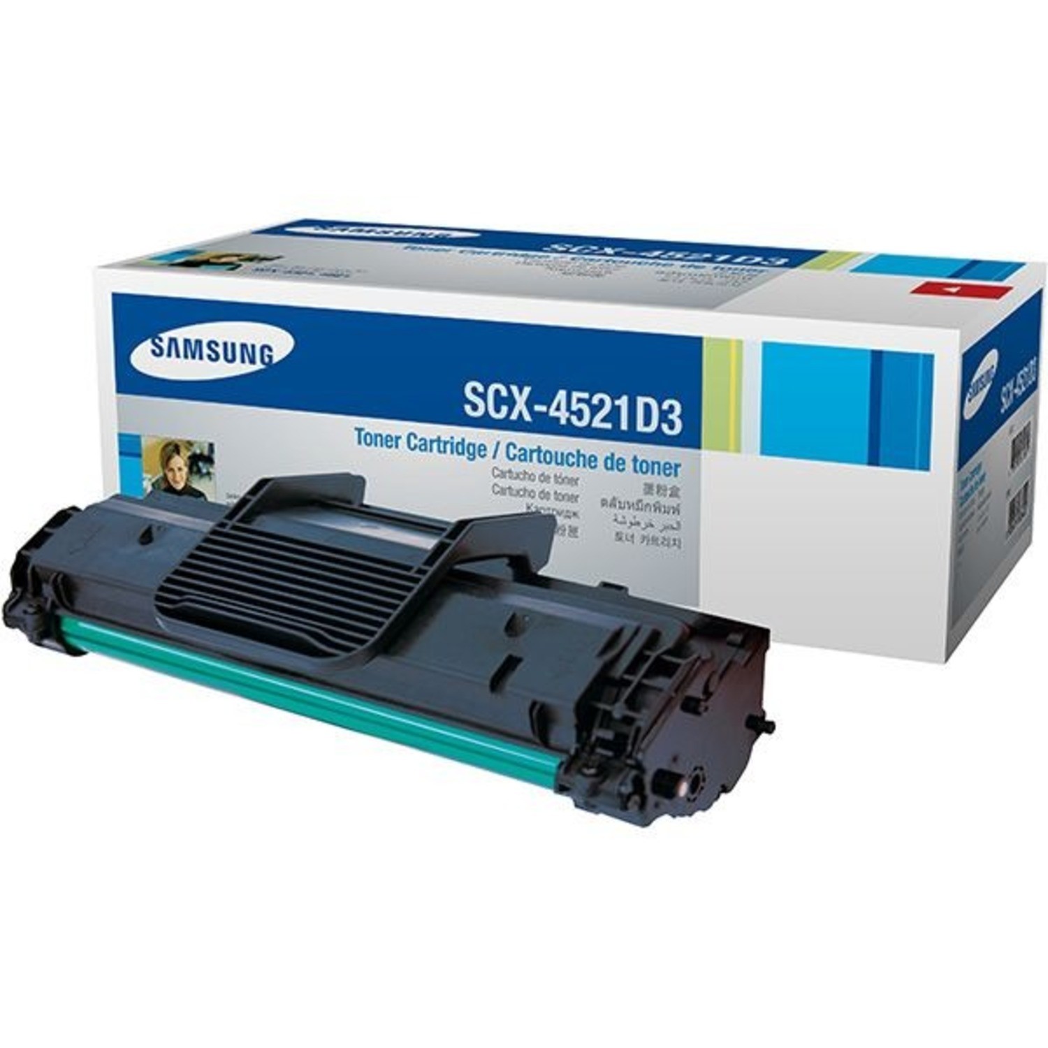 Genuine Samsung SCX-4521D3 SCX-4321 4521 Toner Catridge (Black) in Retail Packag