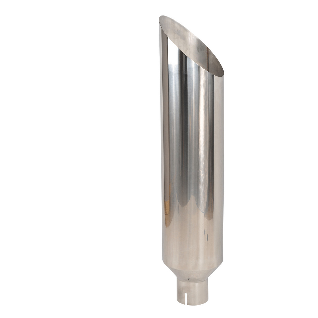 For Silver Straight Exhaust Tip 4"-8" MT032005