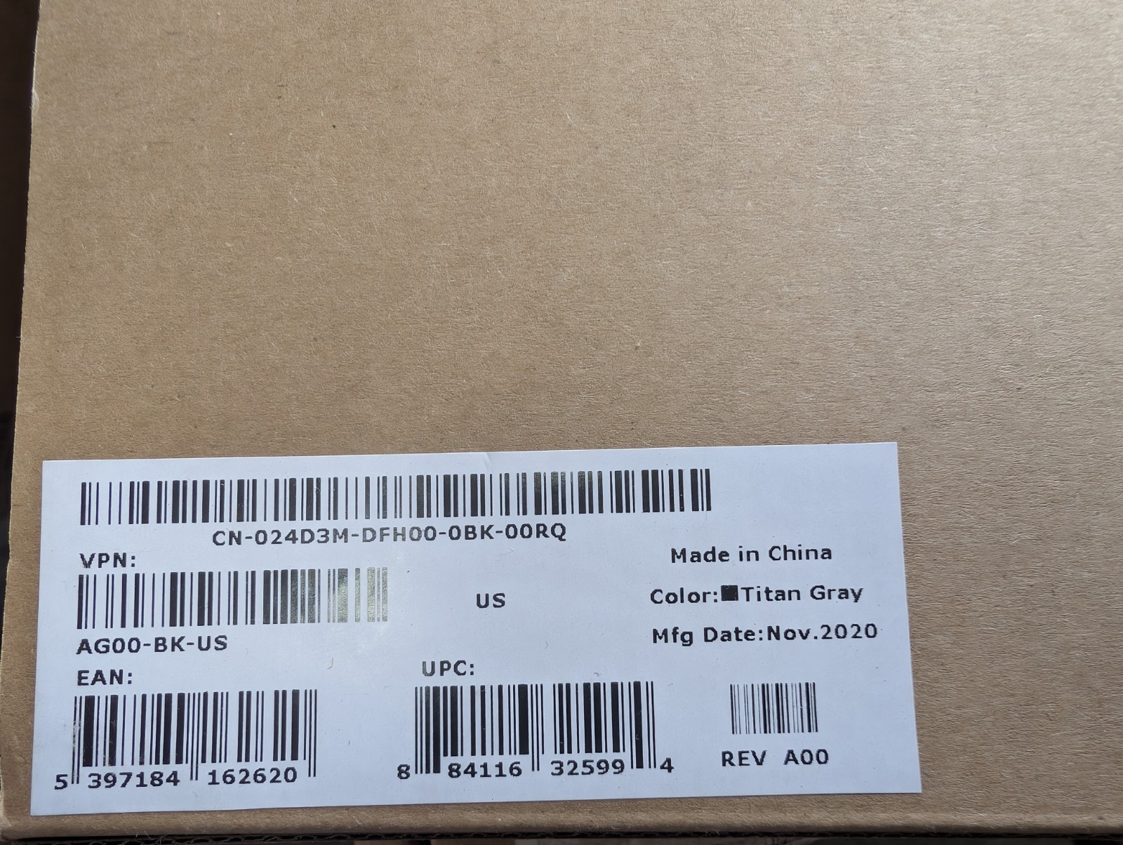 New Sealed Dell Latitude 7200 7210 2-in-1 Travel Keyboard AG00-BK-US 024D3M