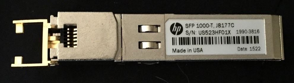 HPE X121 1G J8177C SFP-T RJ45 ProCurve Mini-GBICs Aruba 2930F 3810M 5300XL.