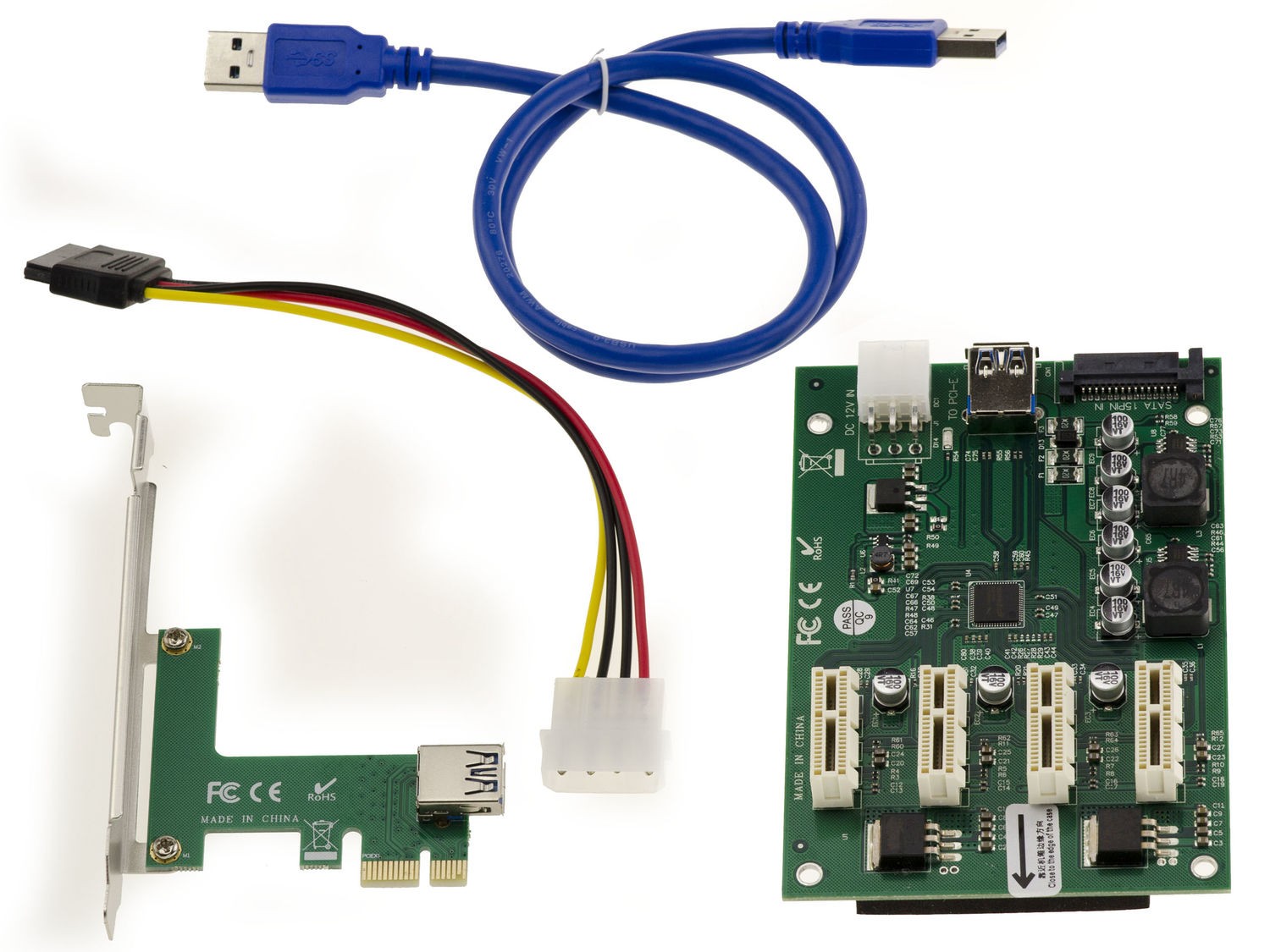 Pcie 1x - 4x 1x Asm1184e Power Supply Bitcoin Mining