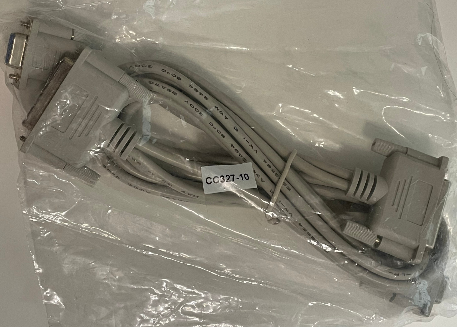 QVS DB9/DB25 Female to DB9/DB25 Female Double & 10Ft. Cable CC327-10 *NEW*