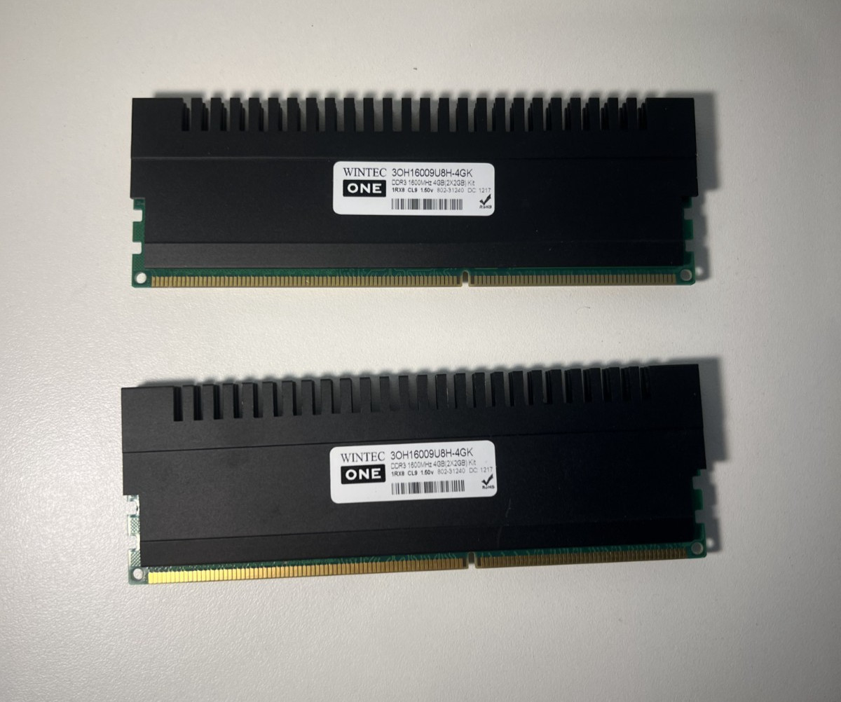 Wintec One (2x2GB) 3OH16009U8H-4GK DDR3 1600MHz 1Rx8 1.50V