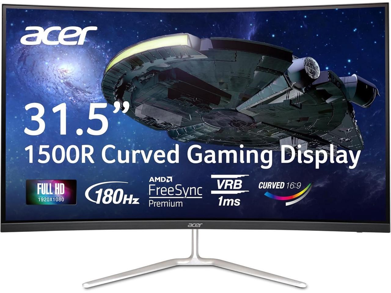 Acer Nitro 32 inch Full HD 165Hz AMD FreeSync Premium 1ms Built-in Speakers Curv