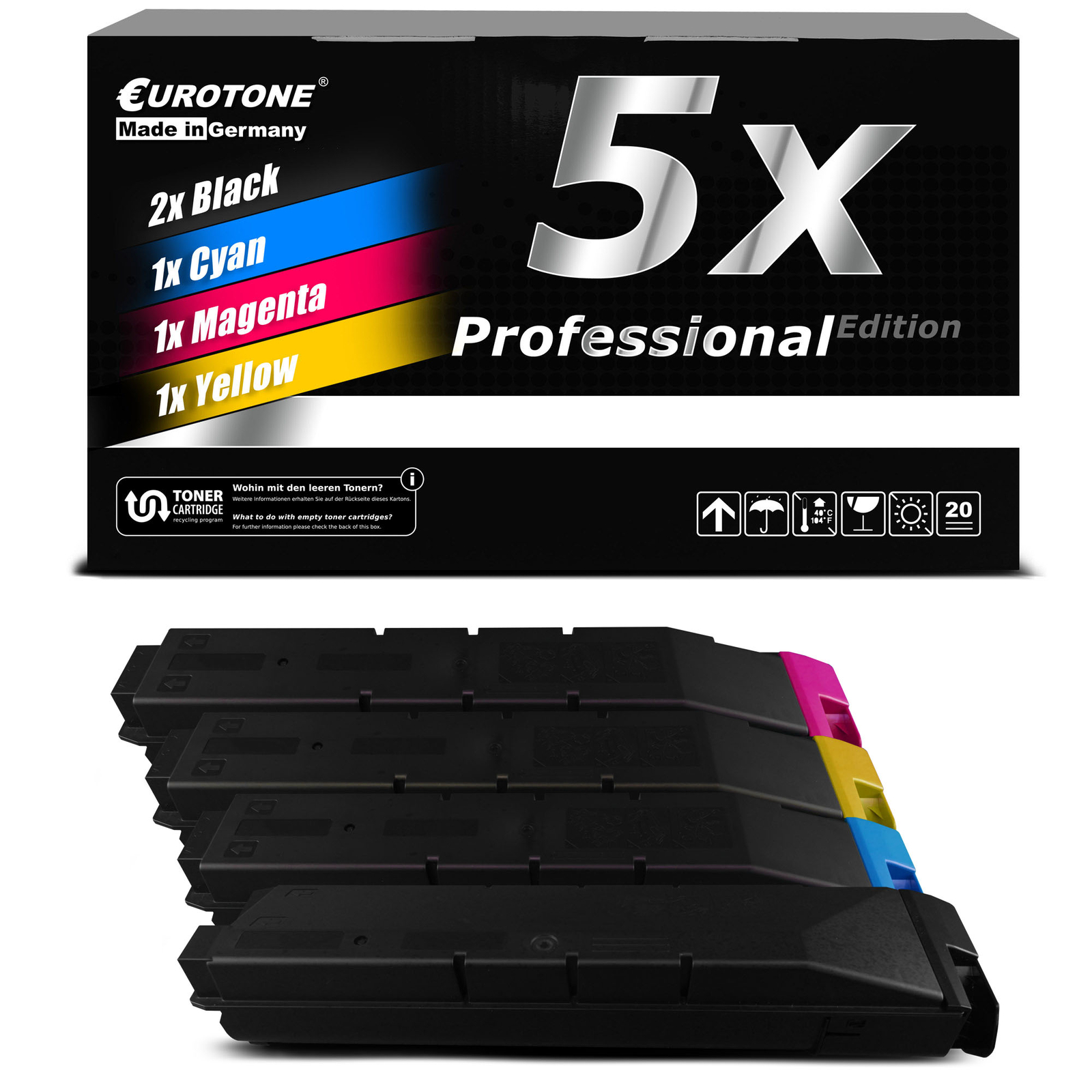 5x Eurotone Pro Toner for Kyocera Taskalfa 5551-ci 5550-cig