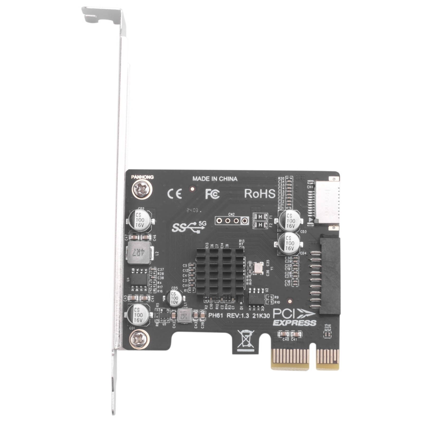 Pci Express Card Pcie to USB3 Type-E Front Type-C 19P Expansion Card8645