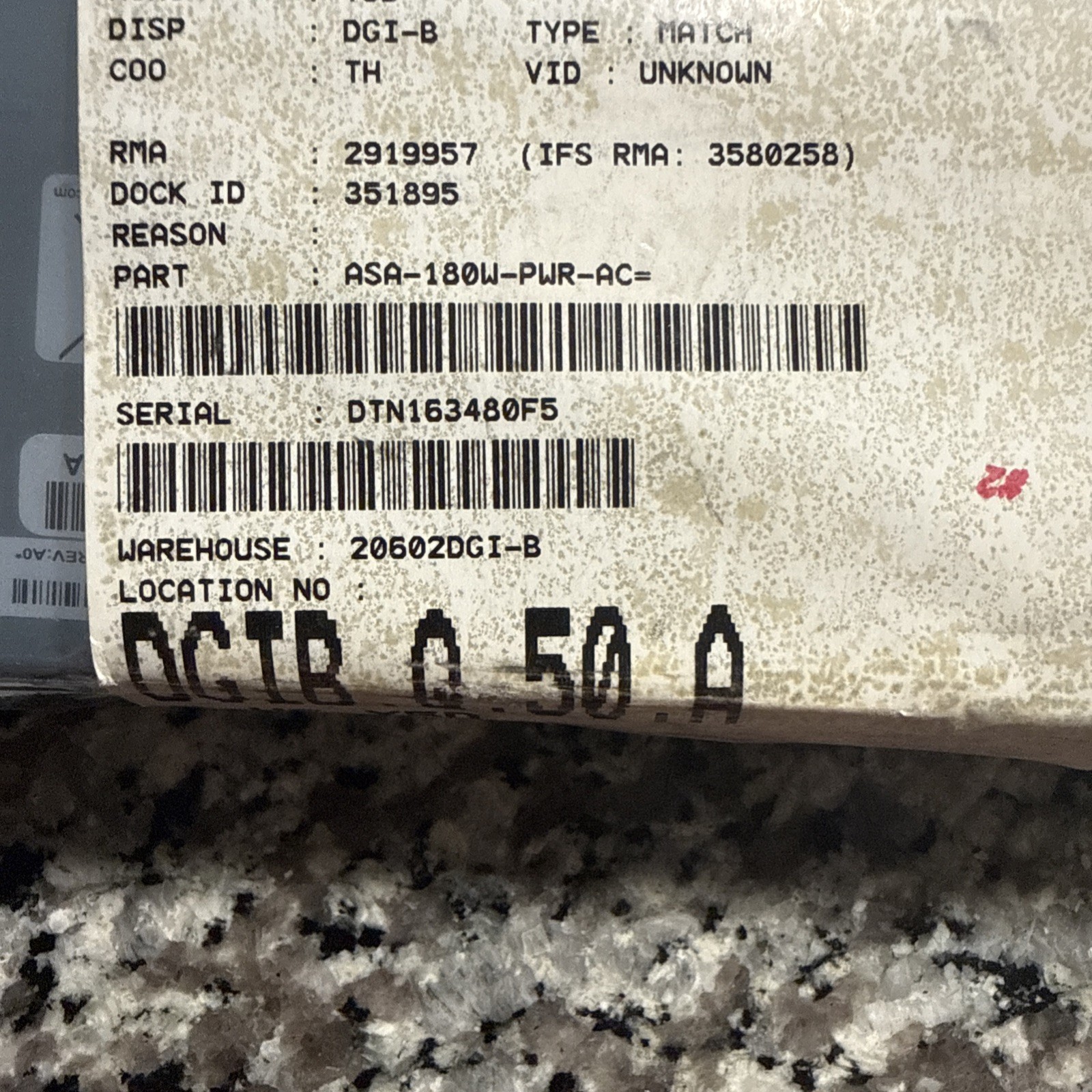 Cisco ASA-180W-PWR-AC 180W 14-Pin AC Power Supply NEW *SEALED*