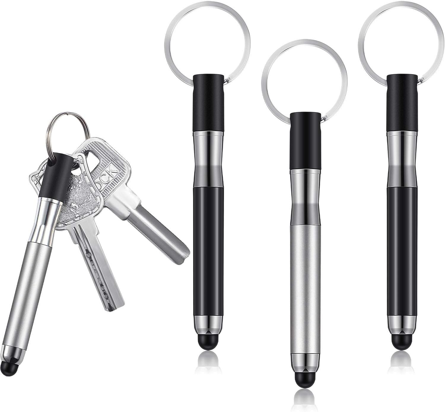 4 Pcs Mini Stylus Pen with Keychain for Touchscreen