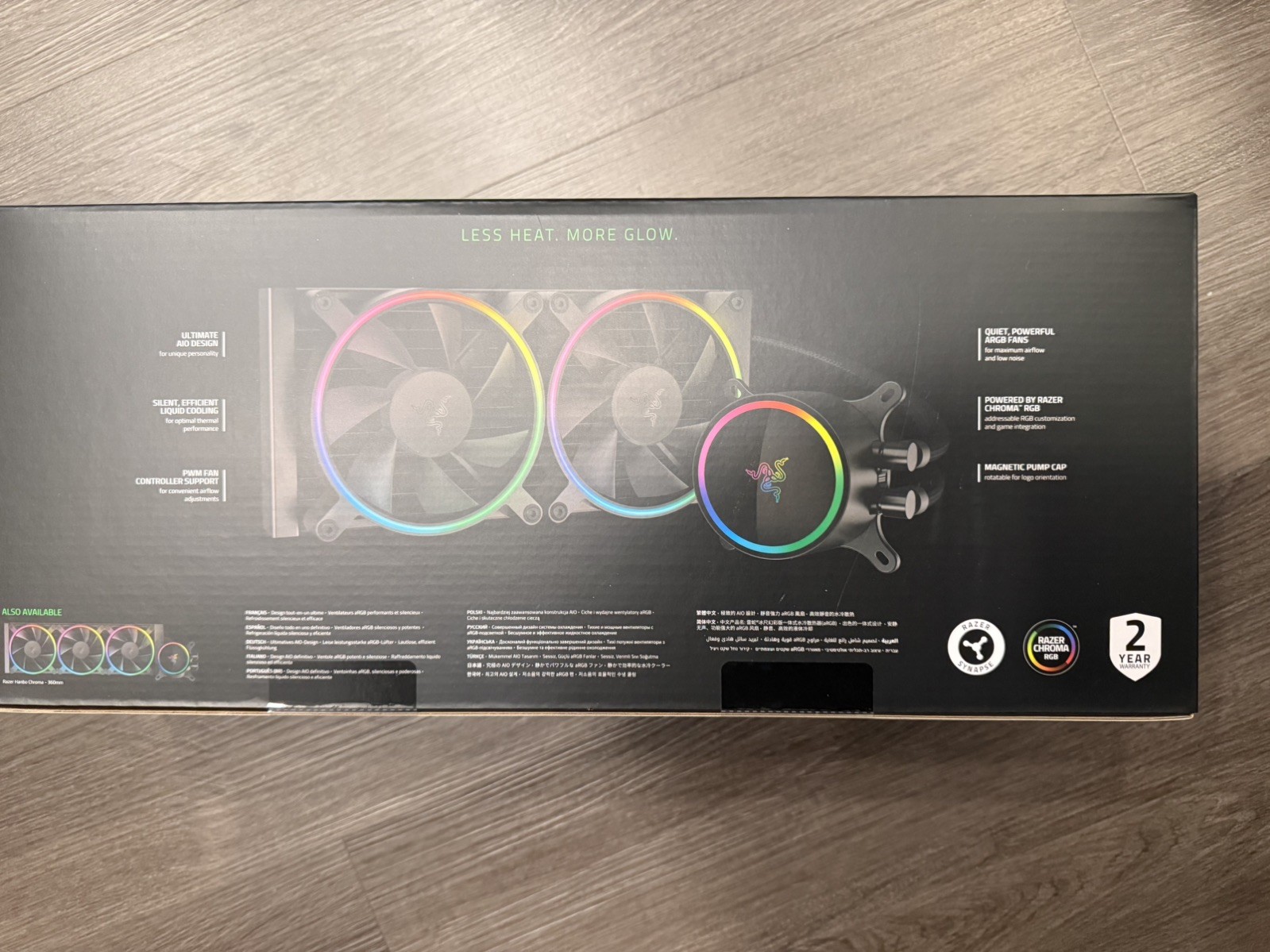 Razer Hanbo Chroma RGB AIO Liquid Cooler 240MM (ARGB Pump Cap) NIB
