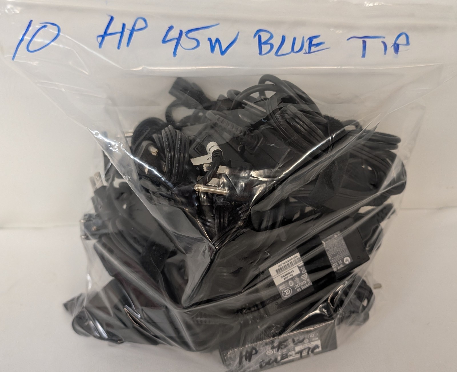 Lot of 10 | Genuine OEM HP 45W AC Adapter Laptop Charger | Blue Tip - 4.5mm