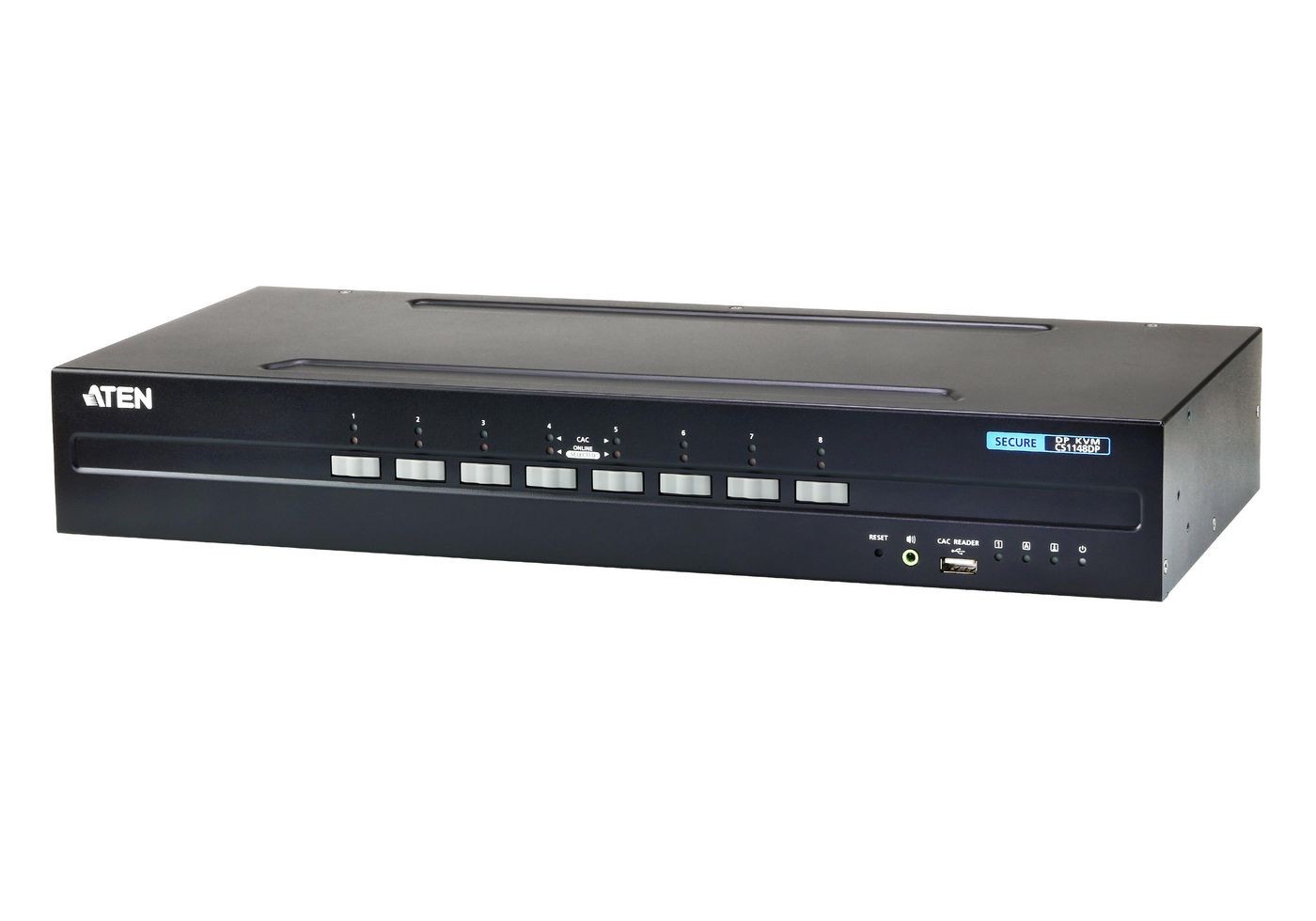 Aten CS1148DP-AT-G 116710 8-Port USB Dual DisplayPort Secure KVM Switch ~E~