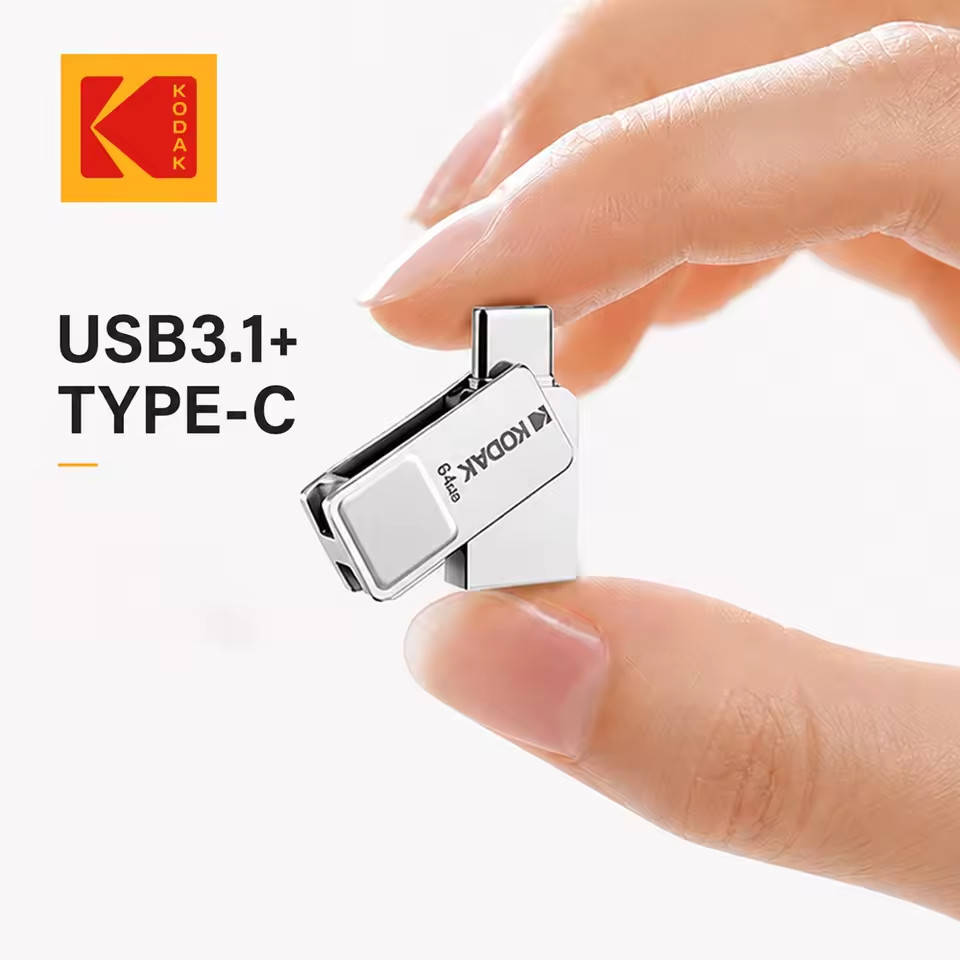 KODAK Mini Type-c &USB Flash Drive USB3.1 Pen Drive 32GB 64GB128GB U Disk USB3.0