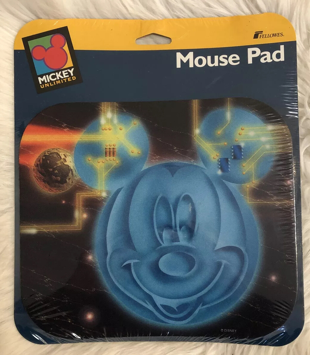 VTG 1996 New Fellowes Mickey Disney  Mickey Mouse 9" x 8" Mouse Pad (1996) AB