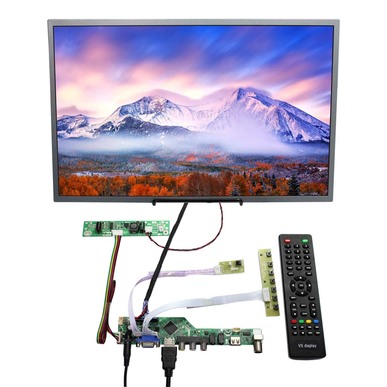 HDMI VGA AV USB   LCD Controller Board With 19inch 1440X900 LCD Screen