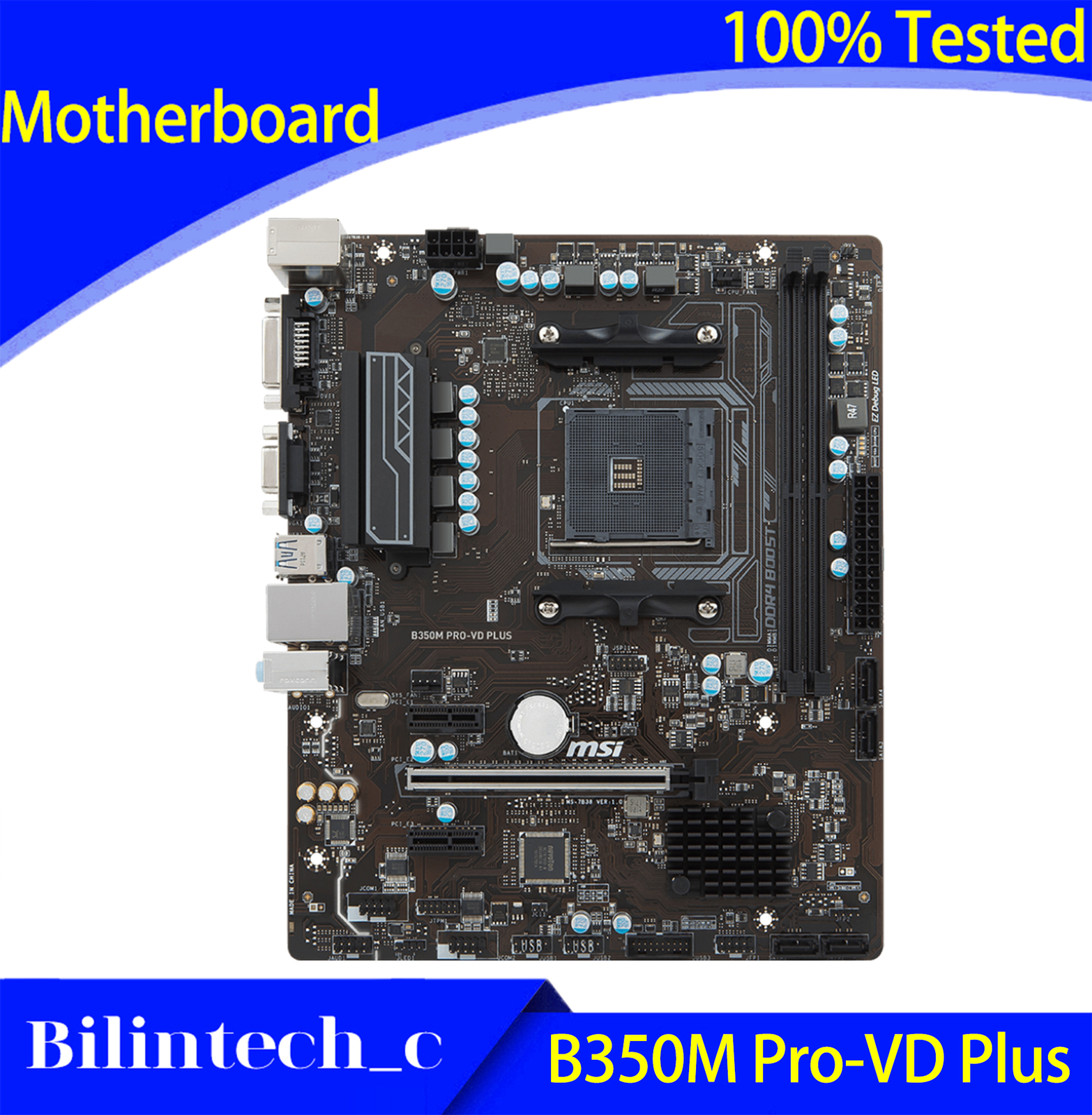 FOR MSI B350M PRO-VD PLUS Motherboard Supports 200GE 1400 2700X