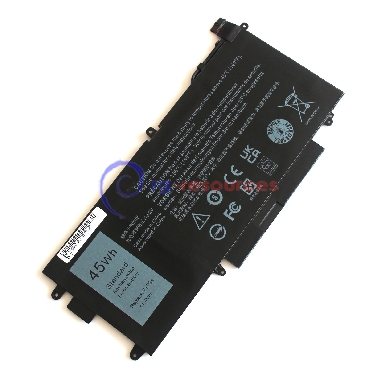 New 71TG4 45Wh Battery for Dell Latitude 3189 E5289 7389 7390 2-in-1 N18GG 725KY
