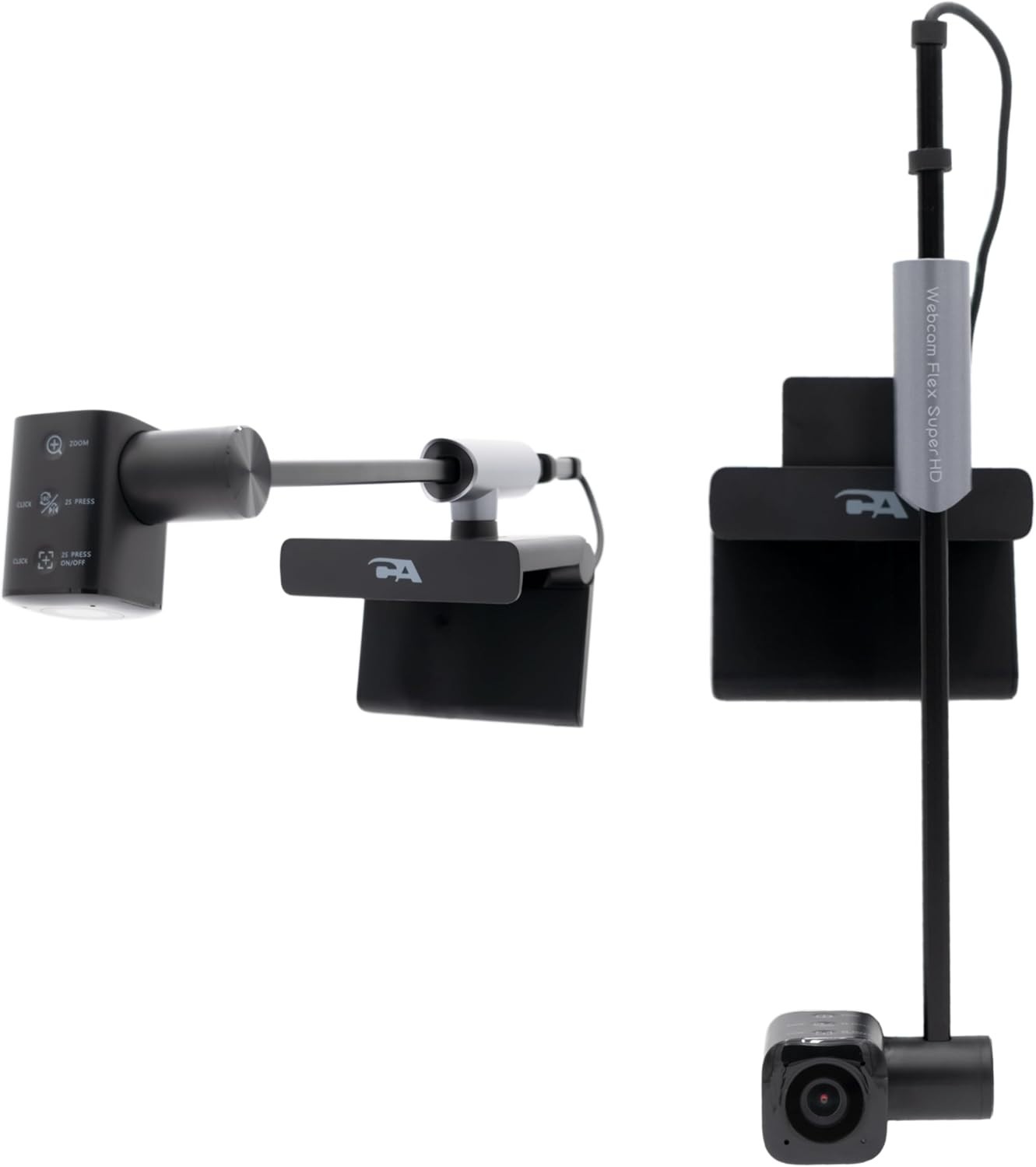 Adjustable Center View HD Webcam with Table and Monitor Mount Positions 1080p