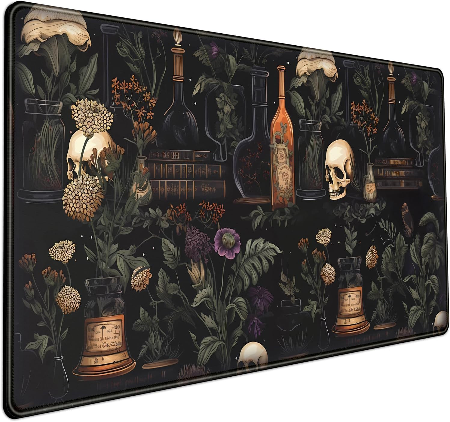 XL Extended Gaming Mouse Pad 31.5 x 15.8 in Black Green Desktop Mat