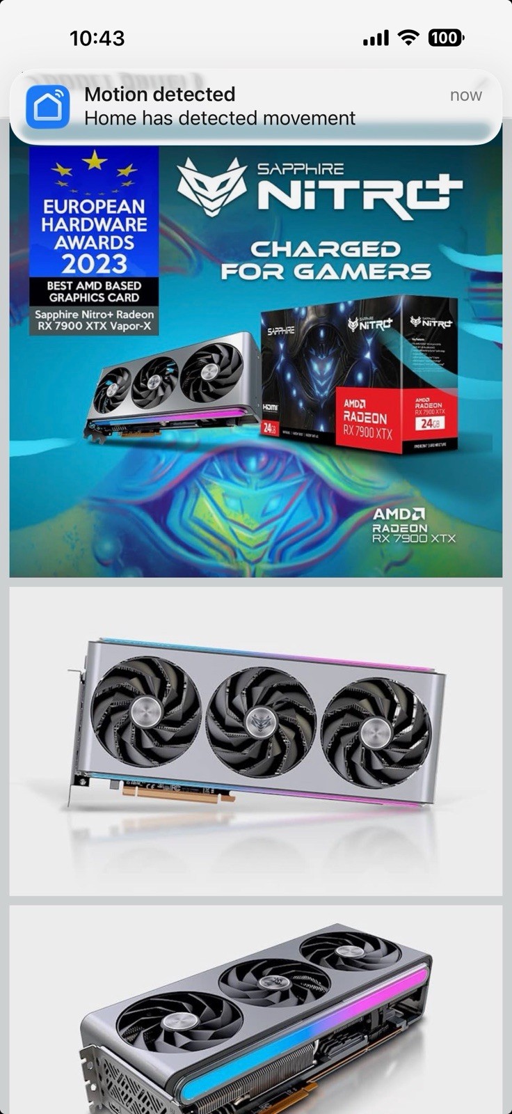 SAPPHIRE  Nitro+ AMD Radeon RX 7900 XTX 24GB GDDR6 Graphics Card PICK Up ONLY