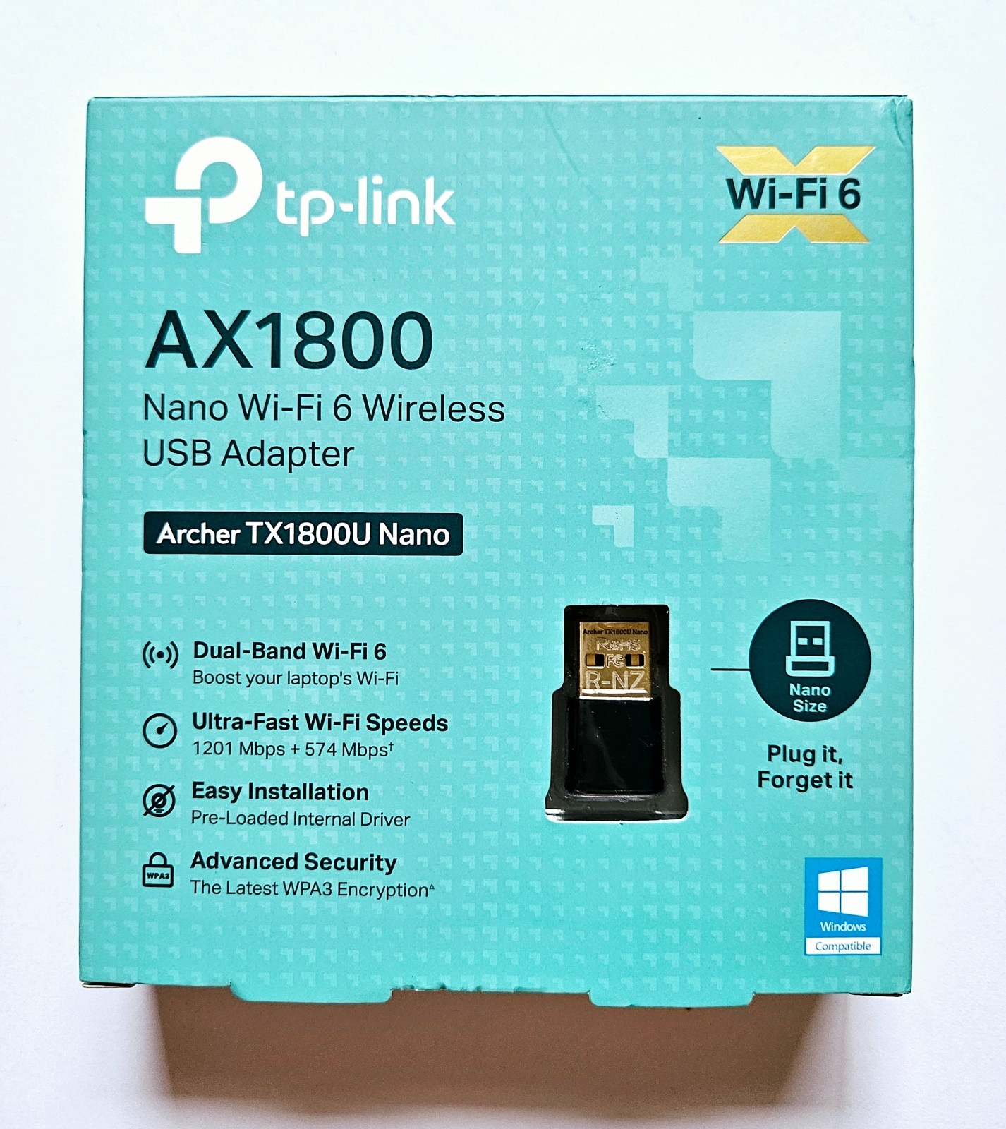 TP-Link Archer TX1800U Nano Wi-Fi USB Adapter: Dual Band Wireless 6 Adapter