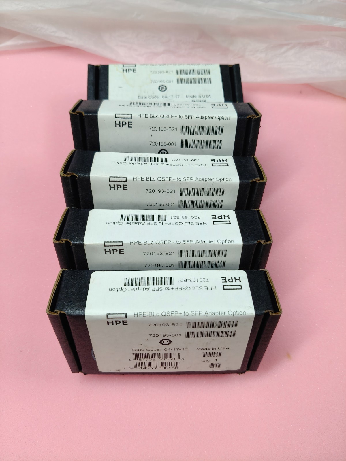 HPE 720193-B21 HPE BLc QSFP+ to SFP+ 720195-001 Non-China counterfeits
