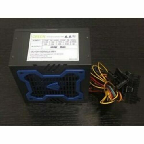 Brand NEW--Green 650w-MAX BLUE ATX Power Supply 20+4Pin, SATA & PCIe