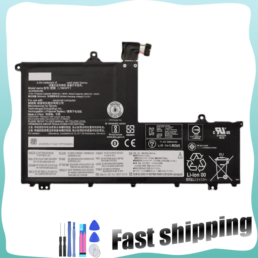 L19L3PF8 L19M3PF1 L19C3PF9 Battery For Lenovo ThinkBook 15-IML 15-IIL 14-IIL