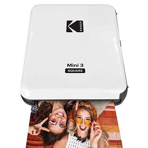 KODAK ALL-NEW MINI 3 SQUARE INSTAGRAM SIZE PHOTO PRINTER P300GGW-N - WHITE