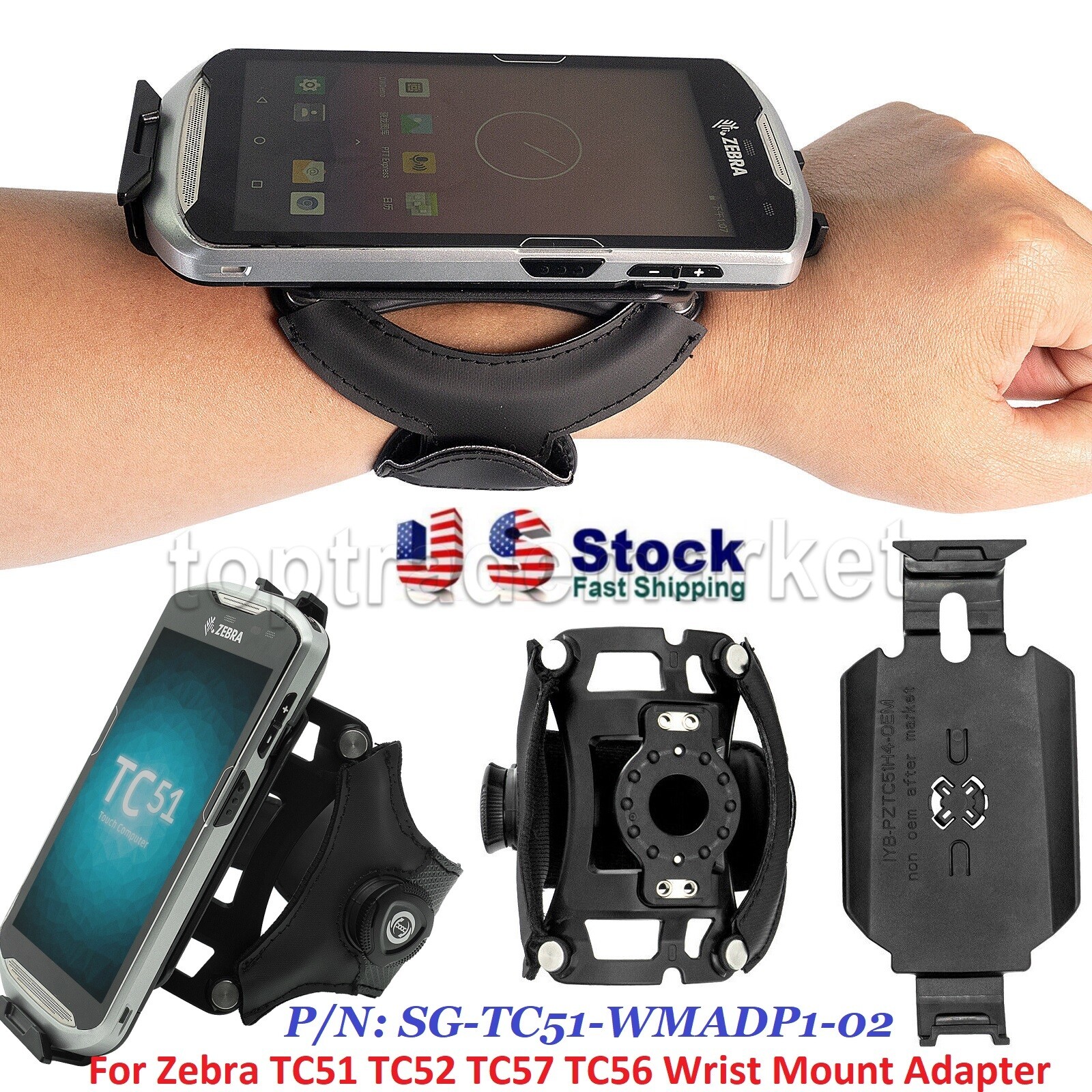 US NEW For Zebra TC51 TC52 TC57 TC56 Wrist Mount Adapter P/N: SG-TC51-WMADP1-02