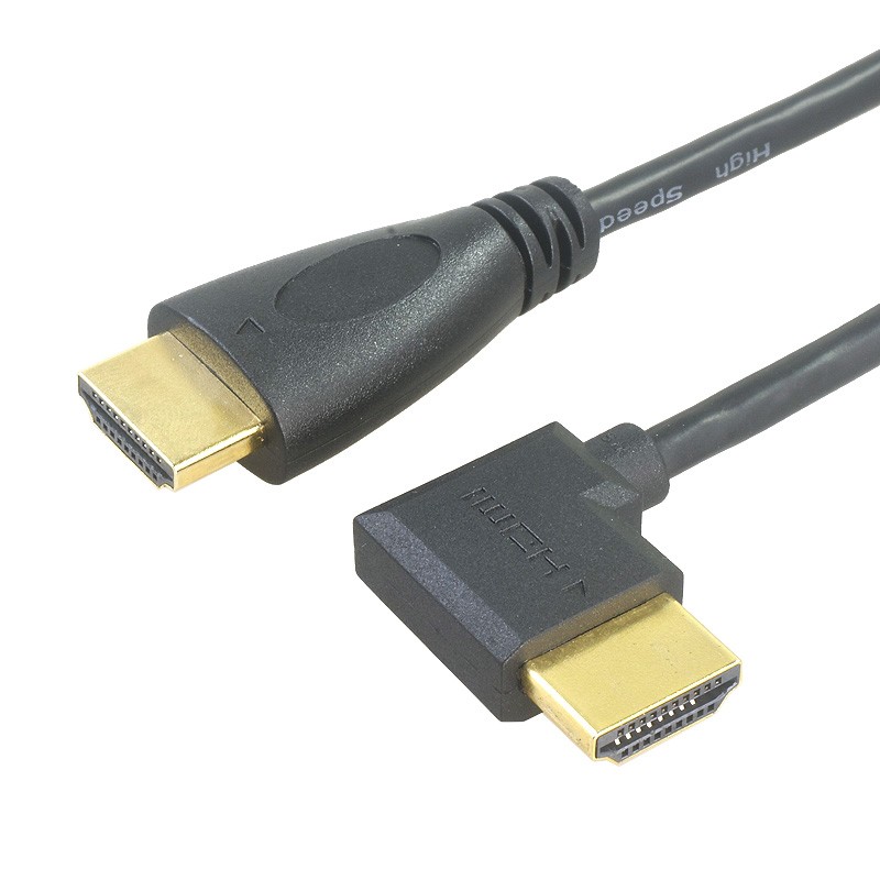 90 Degree Angled HDMI Cable 4K 1080P Gold Plated Short Lead 0.15/0.3/0.5/1.5m