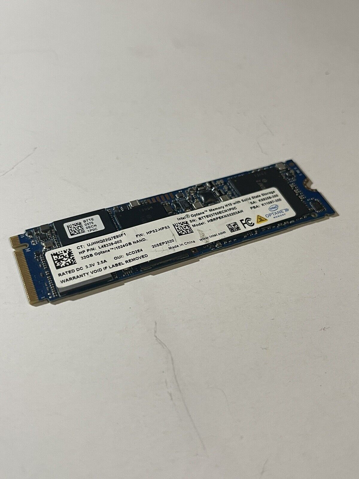 Intel Optane H10 HBRPEKNX0203AH 1TB (1024GB) + 32GB M.2 NVMe PCIe SSD